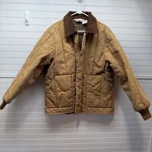 Walls Blizzard Pruf Insulated & Quilted Barn /Chore Coat with Corduroy Collar